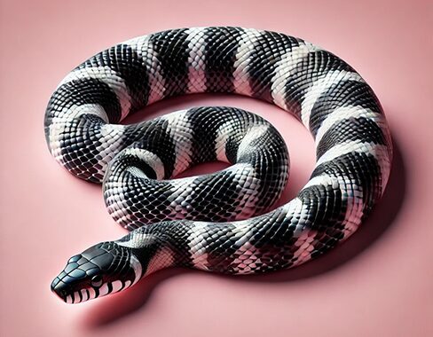 black and white snake