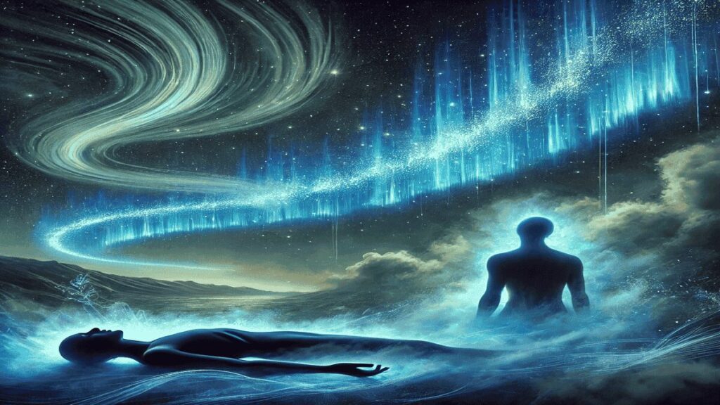 Blue Aurora Over Dead Person Spiritual Meaning